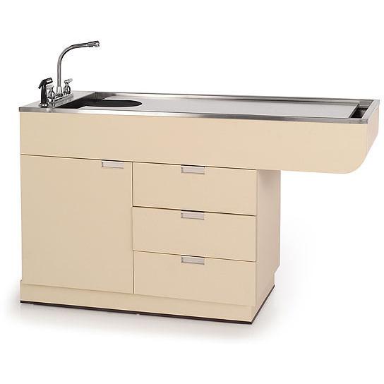 Veterinary Wet Table Stainless Steel Top & Storage | Multi Purpose | TWC-750-48 - Single Level