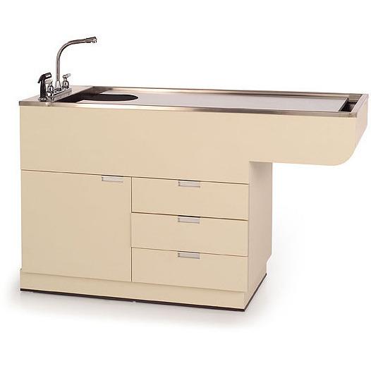 Veterinary Wet Table Stainless Steel Top & Storage | Multi Purpose | TWC-950-60 - Bi-Level