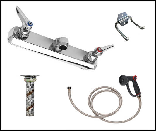 Tub Plumbing Complete Set-up 8″ Center with SmartWay