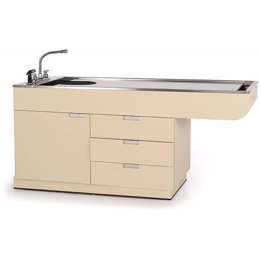 Veterinary Wet Table Stainless Steel Top & Storage | Multi Purpose | TWC-750-60 - Single Level